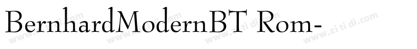 BernhardModernBT Rom字体转换